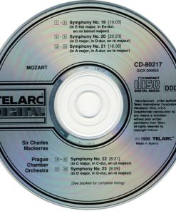Mozart*, Sir Charles Mackerras, Prague Chamber Orchestra - Symphony No. 19, No. 20, No. 21, No. 22, No. 23 (CD, Album) (Near Mint (NM or M-)) - Image 3