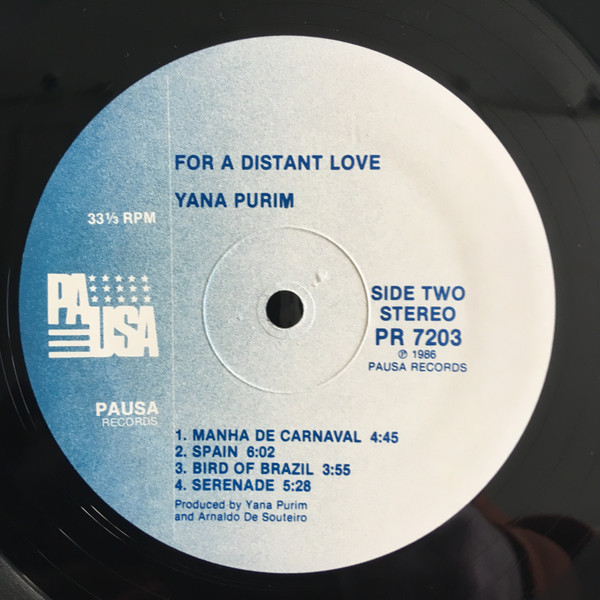 Yana Purim, Luiz Bonfá, Airto Moreira - For A Distant Love (LP, Album) (Near Mint (NM or M-)) - Image 4