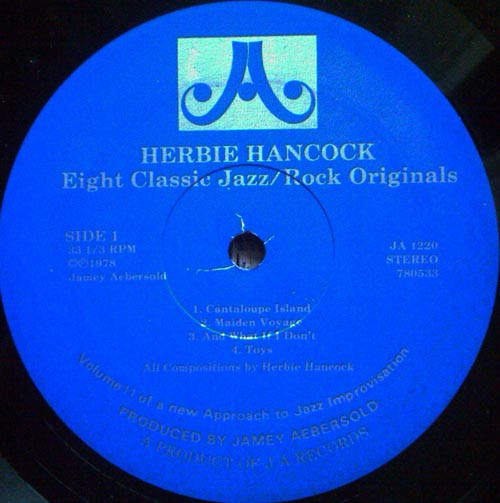 Jamey Aebersold - Herbie Hancock - Eight Classic Jazz/Rock Originals (LP) (Very Good Plus (VG+)) - Image 3