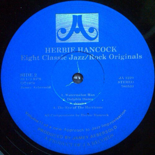 Jamey Aebersold - Herbie Hancock - Eight Classic Jazz/Rock Originals (LP) (Very Good Plus (VG+)) - Image 4