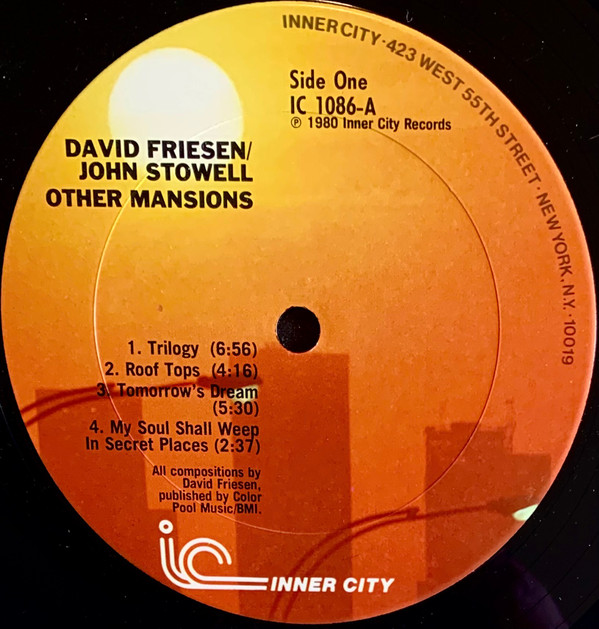David Friesen, John Stowell - Other Mansions (LP, Album) (Very Good Plus (VG+)) - Image 3