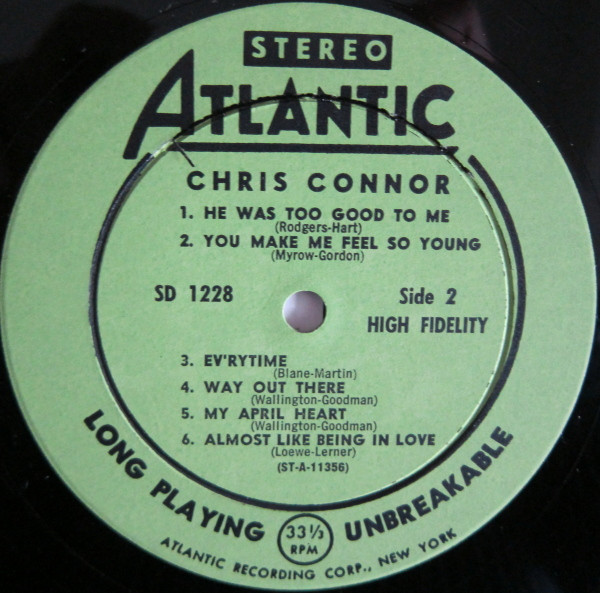 Chris Connor - Chris Connor (LP) (Very Good Plus (VG+)) - Image 4