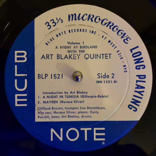 Art Blakey Quintet - A Night At Birdland, Volume 1 (LP, Comp, Mono, RE, RP) (Very Good (VG)) - Image 4
