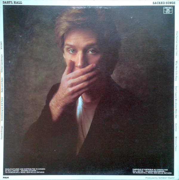 Daryl Hall - Sacred Songs (LP, Album) (Mint (M)) - Image 2