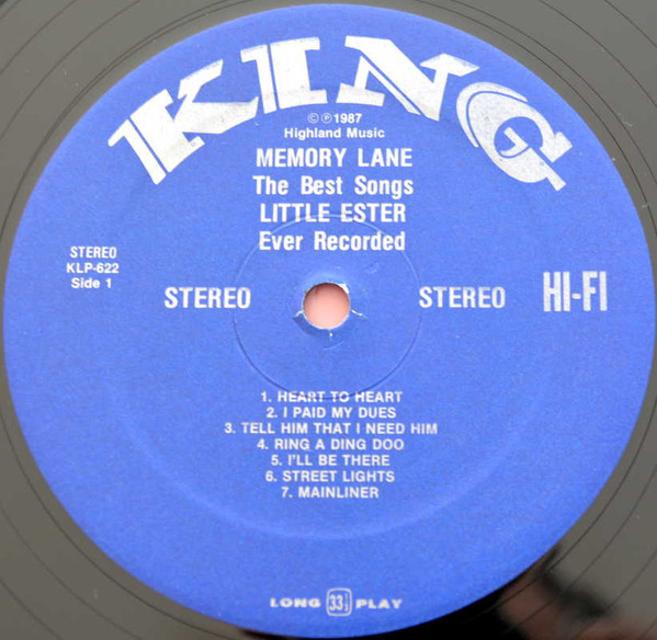 Esther Phillips - Memory Lane (LP, Album, Comp, RE) (Very Good Plus (VG+)) - Image 3