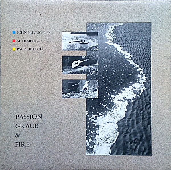 John McLaughlin, Al Di Meola, Paco De Lucía - Passion, Grace & Fire (LP, Album) (Near Mint (NM or M-))
