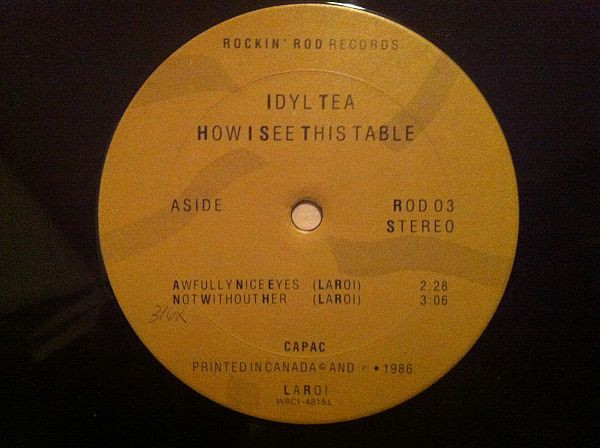 Idyl Tea - How I See This Table (12", EP) (Mint (M)) - Image 3