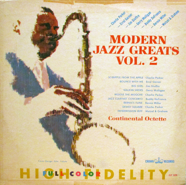 The Continental Jazz Octette - Modern Jazz Greats Vol. 2 (LP, Album, Mono) (Very Good (VG))