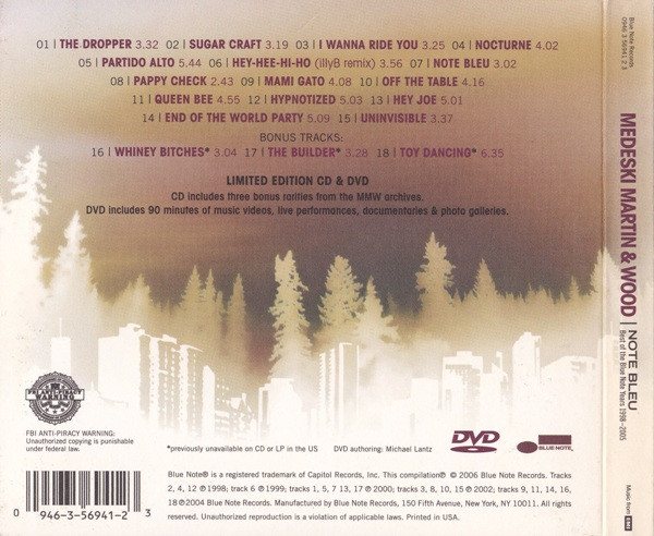 Medeski Martin & Wood - Note Bleu: Best Of Blue Note Years 1998 - 2005 (CD, Comp + DVD-V, Comp + Ltd) (Near Mint (NM or M-)) - Image 2