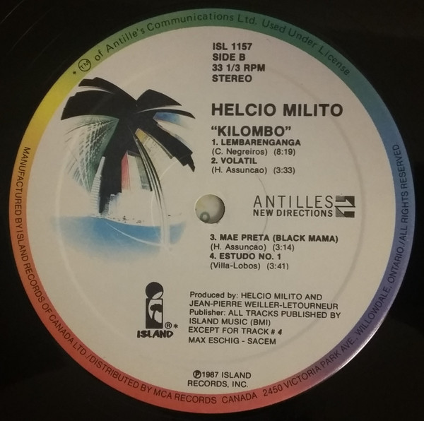 Helcio Milito* - Kilombo (LP, Album) (Very Good Plus (VG+)) - Image 3