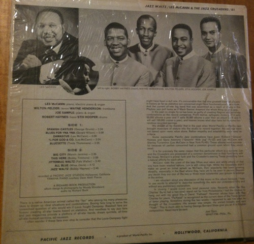 Les McCann & The Crusaders - Jazz Waltz (LP, Album) (Very Good Plus (VG+)) - Image 2