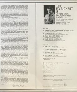Alternative view of Ed Bickert 5 - At Toronto's Bourbon Street (LP, Album) (Very Good Plus (VG+))