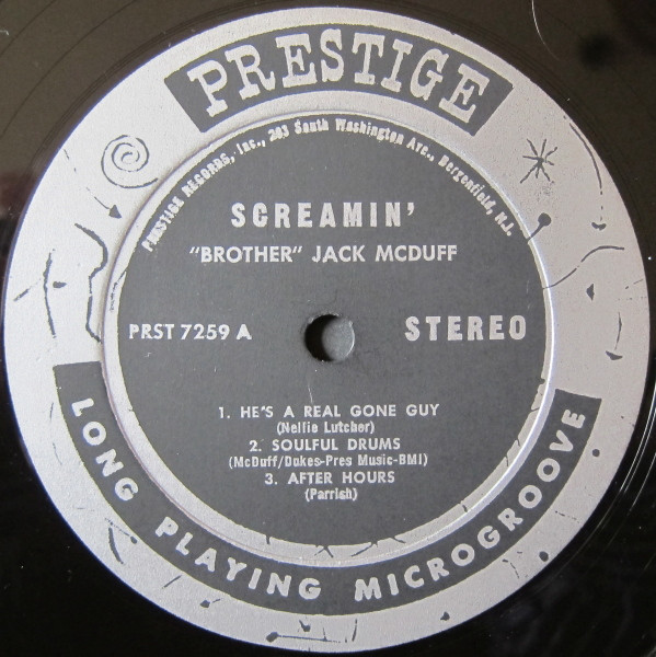 Brother Jack McDuff - Screamin' (LP, Album) (Very Good (VG)) - Image 3