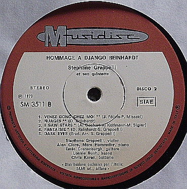 Stéphane Grappelli Quintet - Hommage À Django Reinhardt Volume 2 (LP, Album) (Very Good Plus (VG+)) - Image 4