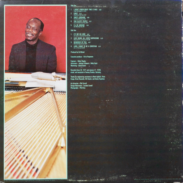 Hank Jones - Tiptoe Tapdance (LP, Album) (Very Good Plus (VG+)) - Image 2