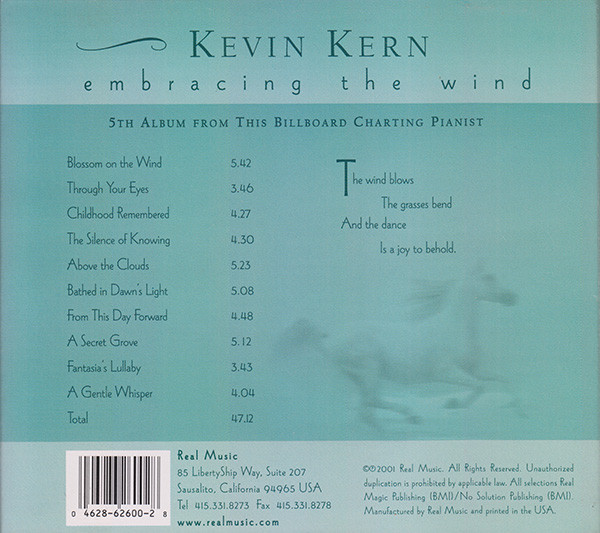 Kevin Kern - Embracing The Wind (CD, Album) (Near Mint (NM or M-)) - Image 2