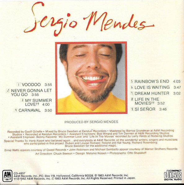 Sérgio Mendes - Sergio Mendes (CD, Album, Den) (Near Mint (NM or M-)) - Image 2