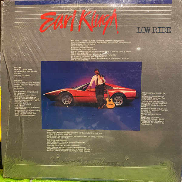 Earl Klugh - Low Ride (LP, Album) (Near Mint (NM or M-)) - Image 2