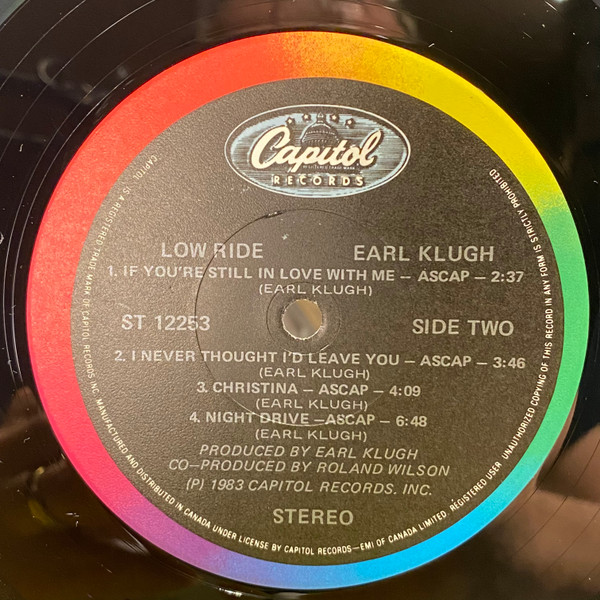 Earl Klugh - Low Ride (LP, Album) (Near Mint (NM or M-)) - Image 3