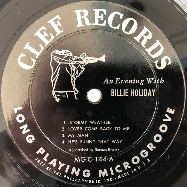 Billie Holiday - An Evening With Billie Holiday (10", Mono) (Very Good (VG)) - Image 3