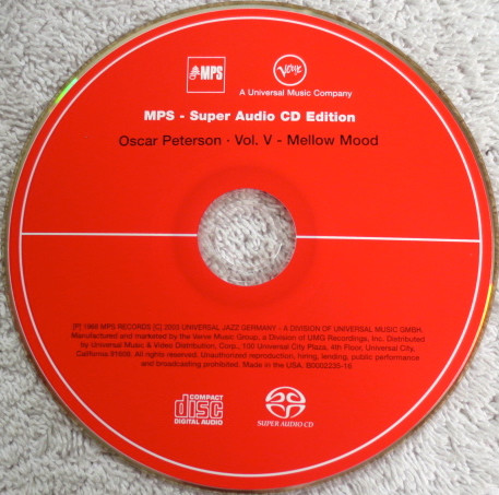Oscar Peterson - Mellow Mood (SACD, Hybrid, Album, RE, RM, Dig) (Near Mint (NM or M-)) - Image 3
