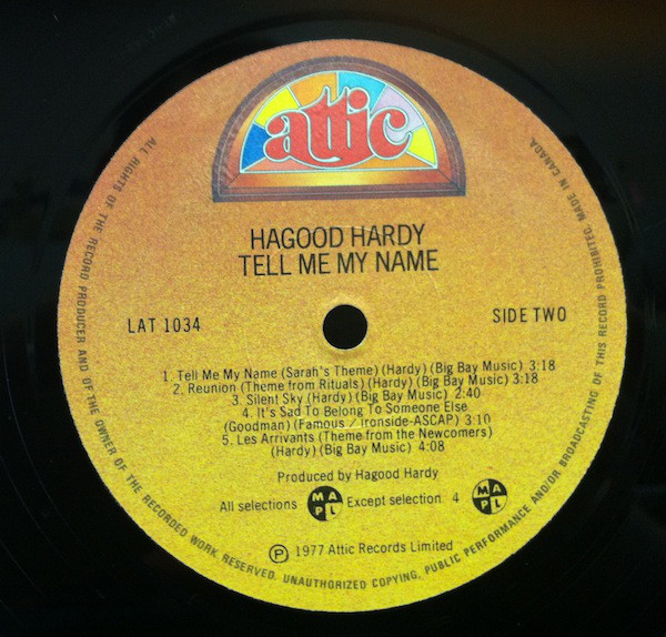 Hagood Hardy - Tell Me My Name (LP) (Very Good Plus (VG+)) - Image 2