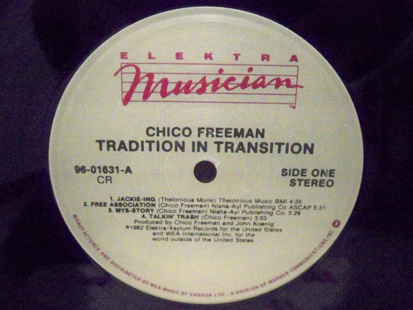 Chico Freeman - Tradition In Transition (LP, Album) (Very Good Plus (VG+)) - Image 2