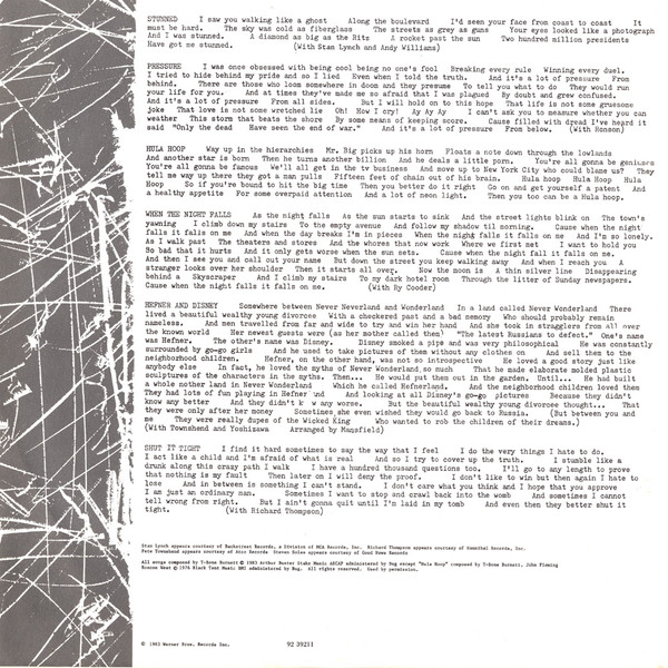 T-Bone Burnett - Proof Through The Night (LP, Album) (Very Good Plus (VG+)) - Image 3