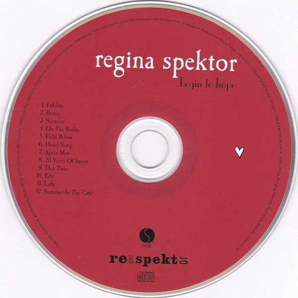 Regina Spektor - Begin To Hope (CD, Album) (Mint (M)) - Image 3