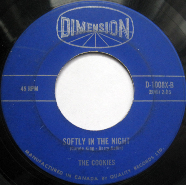 The Cookies - Don't Say Nothin' Bad (About My Baby) / Softly In The Night (7", Single) (Very Good (VG)) - Image 2