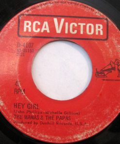 Alternative view of The Mamas & The Papas - Glad To Be Unhappy / Hey Girl (7", Single) (Near Mint (NM or M-))
