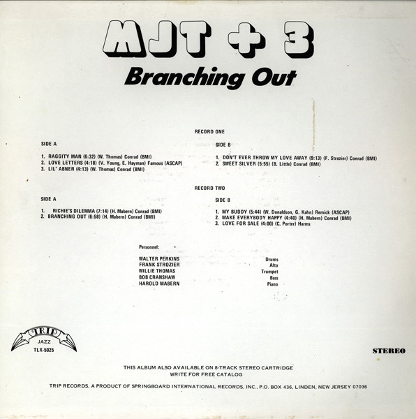MJT+3 - Branching Out (2xLP, Comp, Gat) (Very Good Plus (VG+)) - Image 2