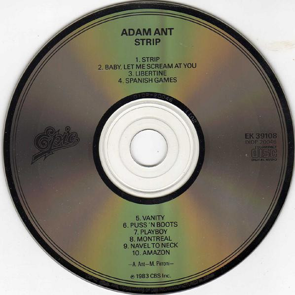 Adam Ant - Strip (CD, Album, CSR) (Near Mint (NM or M-)) - Image 3