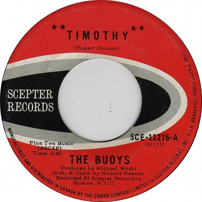 The Buoys - Timothy (7", Single) (Very Good Plus (VG+))