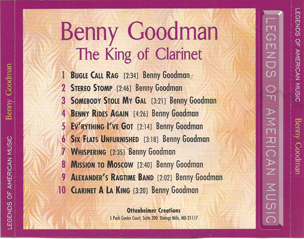 Benny Goodman - The King Of Clarinet (CD, Comp) (Near Mint (NM or M-)) - Image 2