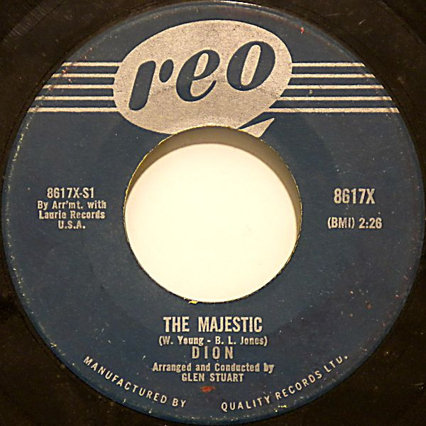 Dion (3) - The Majestic / The Wanderer (7", Single) (Near Mint (NM or M-))