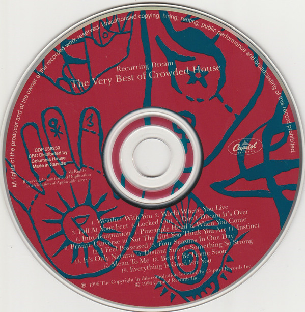 Crowded House - Recurring Dream: The Very Best Of Crowded House (CD, Comp, Club) (Mint (M)) - Image 2