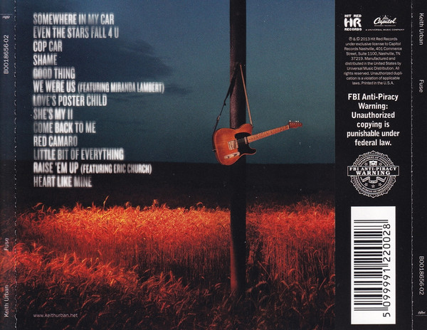 Keith Urban - Fuse (CD, Album) (Near Mint (NM or M-)) - Image 2