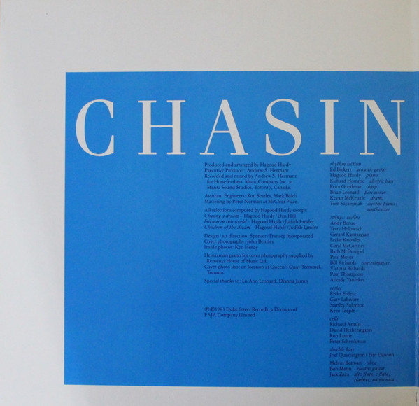 Hagood Hardy - Chasing A Dream (LP, Album) (Very Good Plus (VG+)) - Image 2