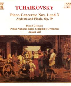Pyotr Ilyich Tchaikovsky, Bernd Glemser, Wielka Orkiestra Symfoniczna Polskiego Radia W Katowicach, Antoni Wit - Piano Concertos Nos. 1 And 3 / Andante And Finale, Op. 79 (CD, Album) (Near Mint (NM or M-))