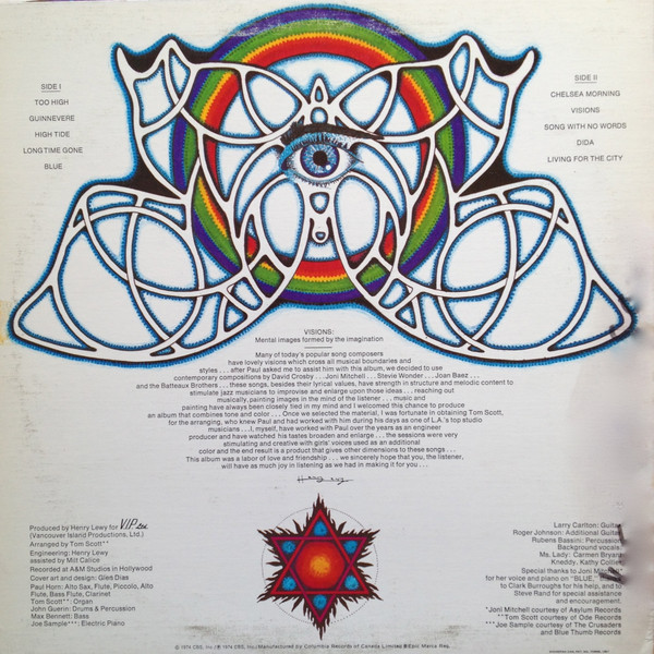 Paul Horn - Visions (LP, Album) (Near Mint (NM or M-)) - Image 2