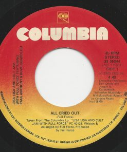 Lisa Lisa & Cult Jam With Full Force - All Cried Out / Behind My Eyes (7", Single) (Very Good Plus (VG+))