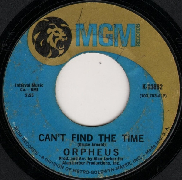Orpheus (5) - Can't Find The Time / Lesley's World (7", Single) (Near Mint (NM or M-))