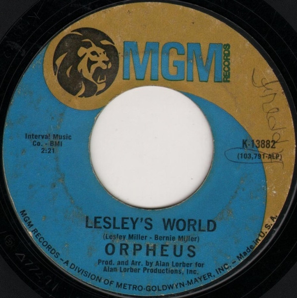 Orpheus (5) - Can't Find The Time / Lesley's World (7", Single) (Near Mint (NM or M-)) - Image 2