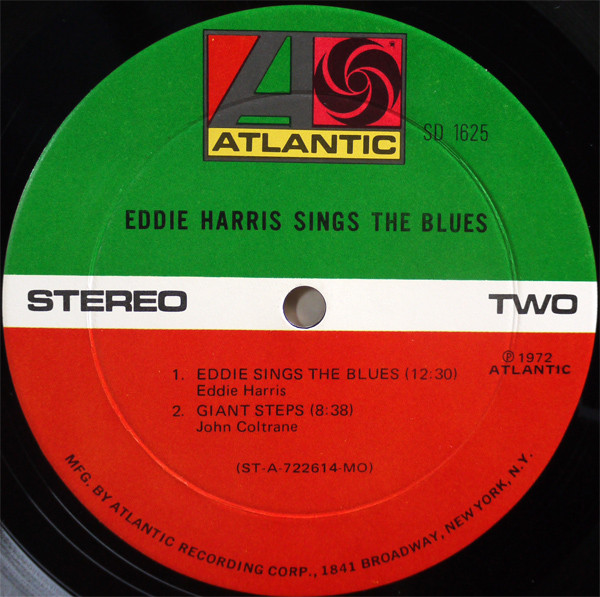 Eddie Harris - Sings The Blues (LP, Album, MO) (Near Mint (NM or M-)) - Image 4