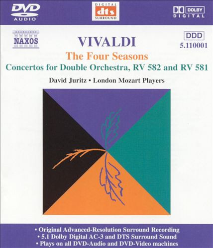 Antonio Vivaldi, David Juritz, London Mozart Players - The Four Seasons (DVD-A, Multichannel, 5.1) (Near Mint (NM or M-))