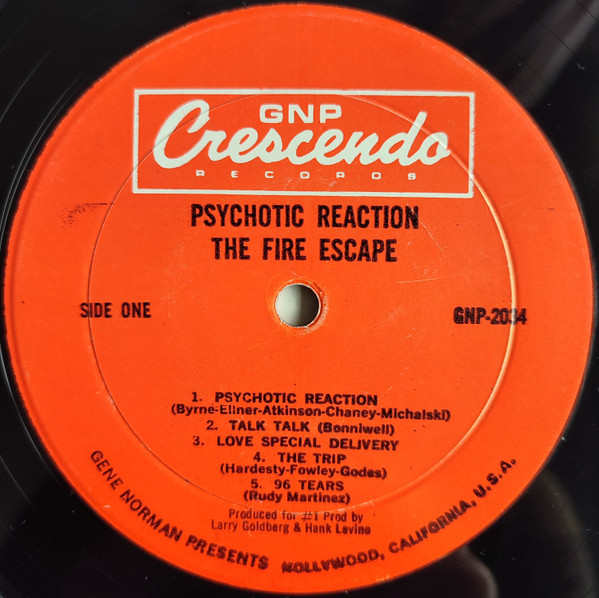 The Fire Escape - Psychotic Reaction (LP, Album, Mono) (Very Good Plus (VG+)) - Image 3