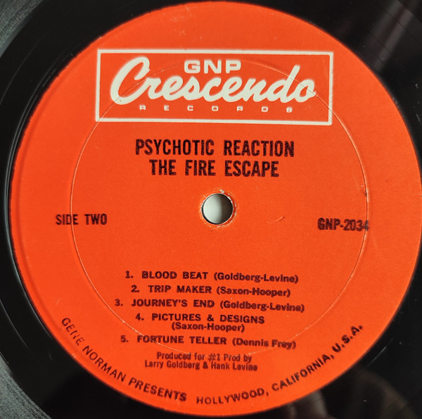 The Fire Escape - Psychotic Reaction (LP, Album, Mono) (Very Good Plus (VG+)) - Image 4