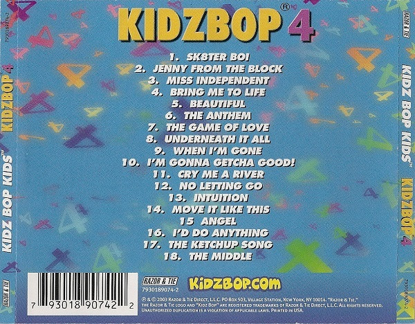 Kidz Bop Kids - Kidz Bop 4 (CD, Album) (Mint (M)) - Image 2