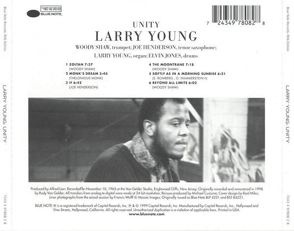 Larry Young - Unity (CD, Album, RE, RM) (Near Mint (NM or M-)) - Image 2
